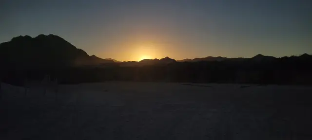Sunset over the mountains, Los Cabos, Baja California Sur, Mexico